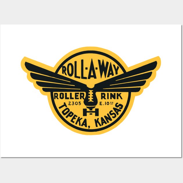 1950s Roll-A-Way Roller Skating Wall Art by historicimage